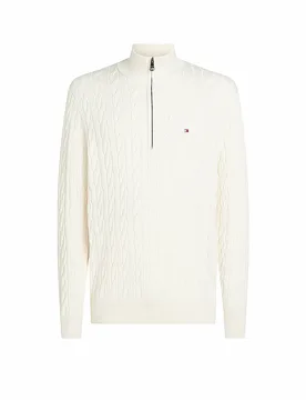 Pullover Troyer crema XXXL - Tommy hilfiger - FashionsVida