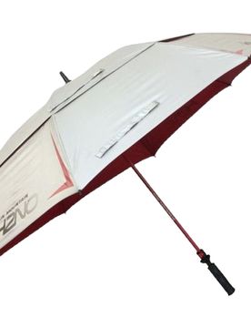 Golfschirm UV-Protect H2NO Chrome Serie, rot/silber