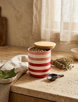 Contenitore per alimenti con coperchio - rosa pastello