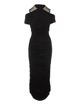 Marine Serre Vestito lungo nero
