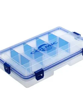 Sealed Small Parts Box Clear / Blue 34.5 x 21.5 x 5 cm unisex - Colmic - FashionsVida