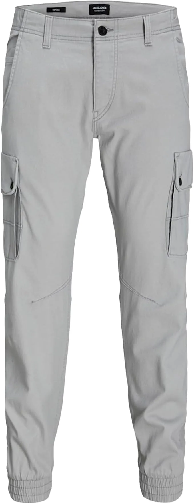 Mens Casual Cargo Pants - Grey - Size 33w/32l - Jack & jones - FashionsVida