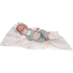 Muñeco bebé Clara con mantita. Cuerpo con relleno especial Muñecos Antonio Juan