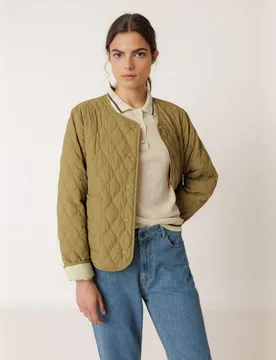 Indi & Cold - Abrigo de mujer cuello redondo manga larga - Indi & Cold - FashionsVida