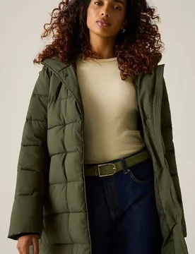 Women's Hooded Nehiala Quilted Jacket in Khaki Size: 20 - Khaki - Size: 20 - Regatta - FashionsVida