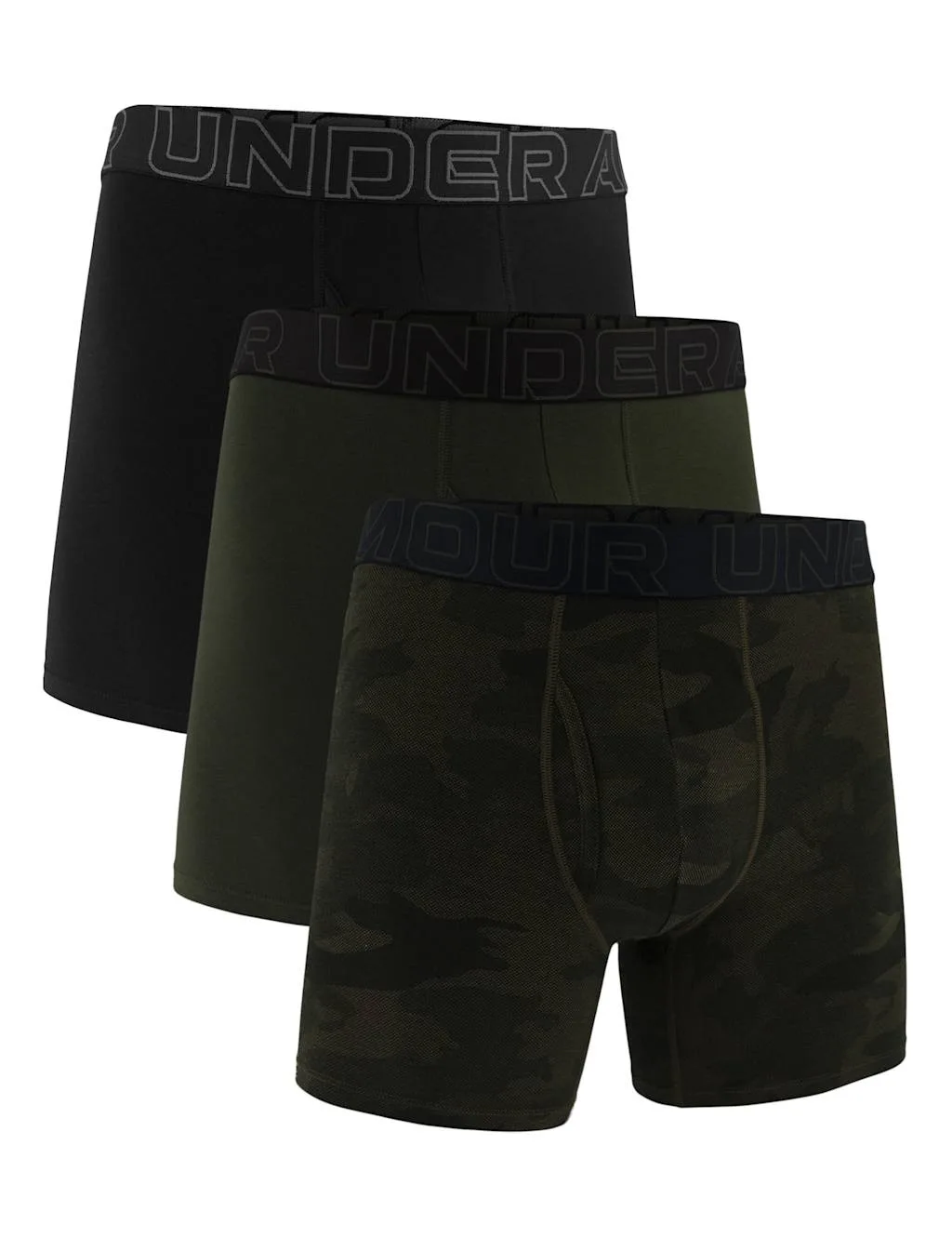 Pack Performance Cotton Rich Boxers Khaki Mix male - Under armour - FashionsVida