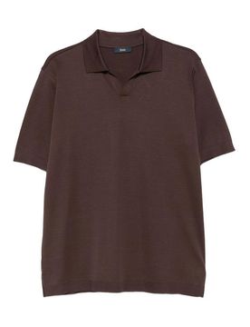 Herno Polo in cotone marrone