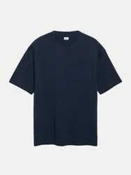 RED LABEL T-Shirt mit Brusttasche Blau L