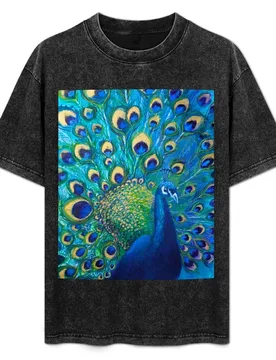 Full Glory Peacock T-Shirt Stylish Graphic Short Sleeve Top - Aliexpress - FashionsVida