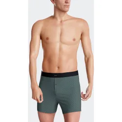 Boxer con botón de punto de hombre en