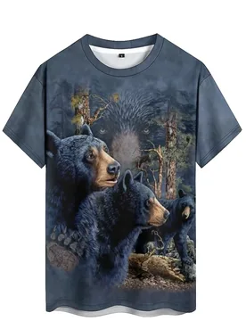 Cool & Lightweight Gothic Style Men's 3D Printed Short-Sleeve T-Shirt - Full-Body Print Pajama Style Top - Aliexpress - FashionsVida