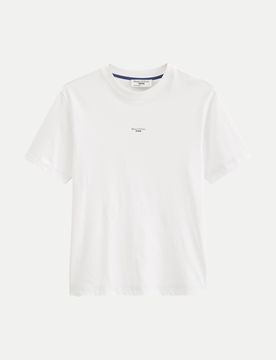 Marc O' Polo Relaxed-Fit T-Shirt mit Logoprint Weiß L