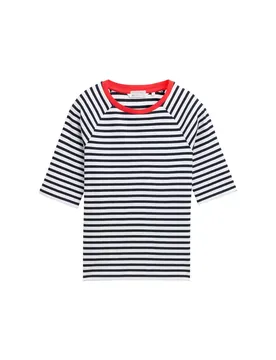 XS striped raglan T-shirt female