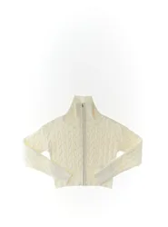 Cardigan con zip AVORIO 38