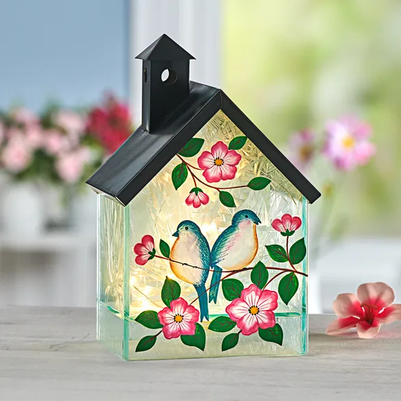 LED-Deko-Vogelhaus mit Glasfront - 3Pagen - FashionsVida