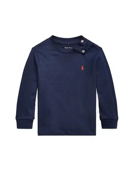 Maglietta a maniche lunghe da neonato blu 92 - Ralph Lauren - FashionsVida