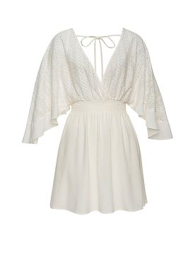 Robe de plage blanc 44
