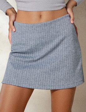 Gonna-pantaloncini a righe - grigio chiaro