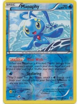 Pokemon Plasma Storm 034/135 Manaphy (Reverse Holo) - Pokémon - FashionsVida