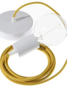 Cables Suspension Luminaire Rm25 1 M Mustard / White One Size - Creative - FashionsVida