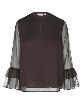 Comma Blusa marrón 34 - Comma - FashionsVida