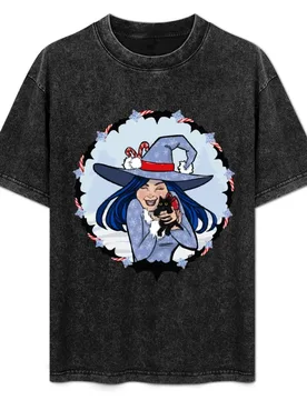 Witch gets Black Kitten for a Christmas Present T-Shirt Dry Fit Athletic Short Sleeve Shirt - Aliexpress - FashionsVida