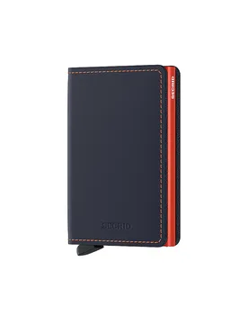 Cartera - Slimwallet Matte night blue-orange azul oscuro - SECRID - FashionsVida