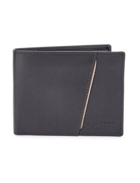 Portafoglio marrone con inserto a contrasto LL25W-767-52