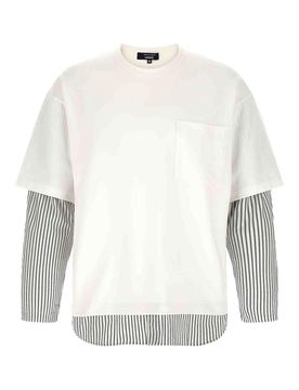 Maglietta con inserto per camicia