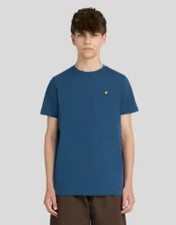 Kids Cotton Crew Neck T-Shirt Aegean Blue