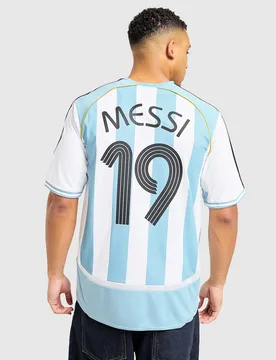 Mens Maglia Home Argentina Messi 2006 - Bianco, bianco bianco Uomo taglia XXXL - Adidas - FashionsVida