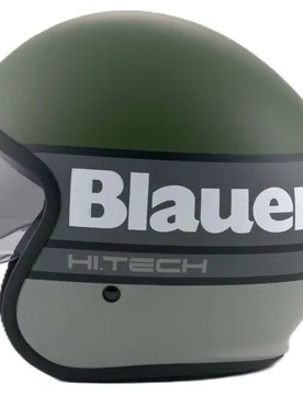 Casco Moto Jet Pilot 4.0 Verde Grigio Opaco taglia XL - Blauer - FashionsVida