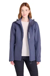 Women's 'Rainforest' Breathable Mesh Lined Lightweight Waterproof Hood Jacket in Blue Size: 22 - Blue - Size: 22