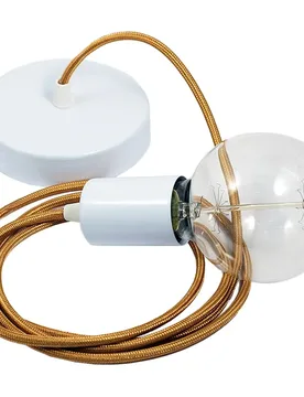 Cables Suspension Luminaire Rm05 1 M Gold / White One Size - Creative - FashionsVida