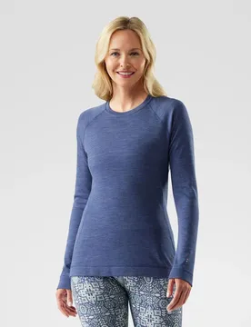 Classic Thermal Merino Damen Midlayer, blau S