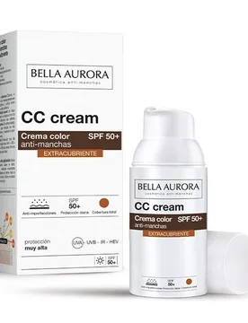 CC Cream Anti-Manchas SPF50+ - Bella Aurora - FashionsVida