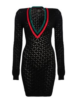 Mini-Kleid Damen Schwarz 2 Damen