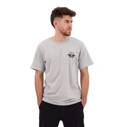 Maglietta A Maniche Corte Logo Wing&anchor Heather Grey S