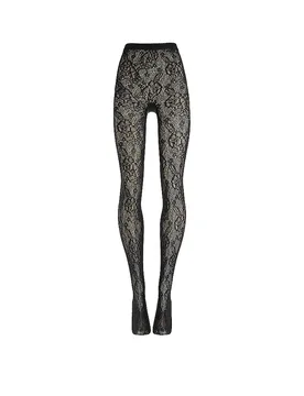 Collant mode INFINITE ROSE NET black noir L - Wolford - FashionsVida