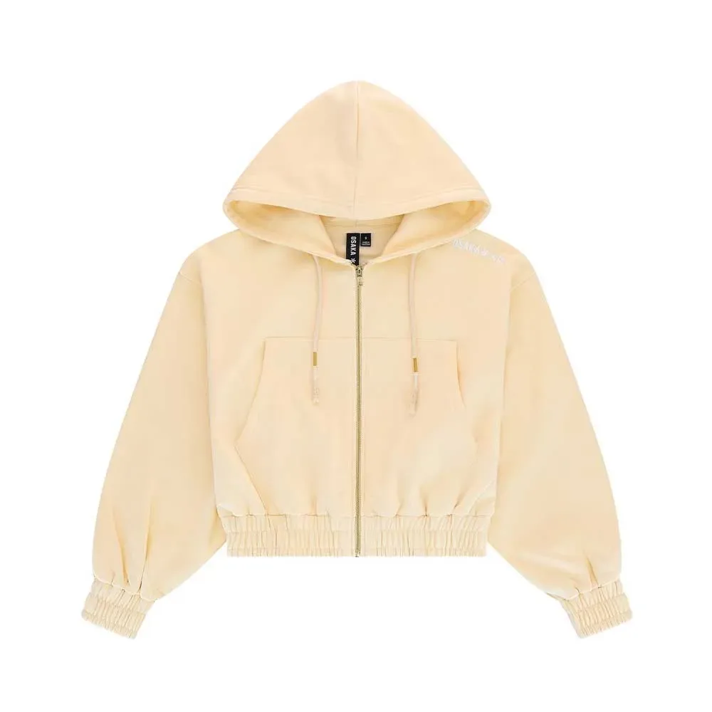Cropped Full Zip Sweatshirt Washi S - Osaka - FashionsVida