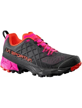 Chaussures de randonnée - Akyra II W Carbon/Cherry Tomato - Taille 37,5 - Gris - La Sportiva - FashionsVida