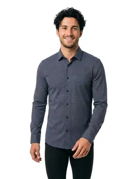 Hugo Camicia A Maniche Lunghe Kenno 10278936 Navy 40