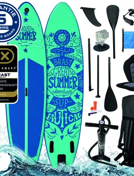 Aufblasbares SUP Board Set SUMMER 320 petrol - BRAST - FashionsVida