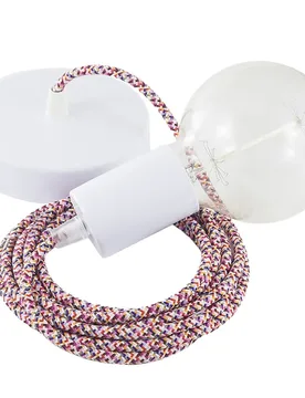 Cables Suspension Luminaire Rx00 Pixel 50 Cm Fuchsia / White One Size - Creative - FashionsVida