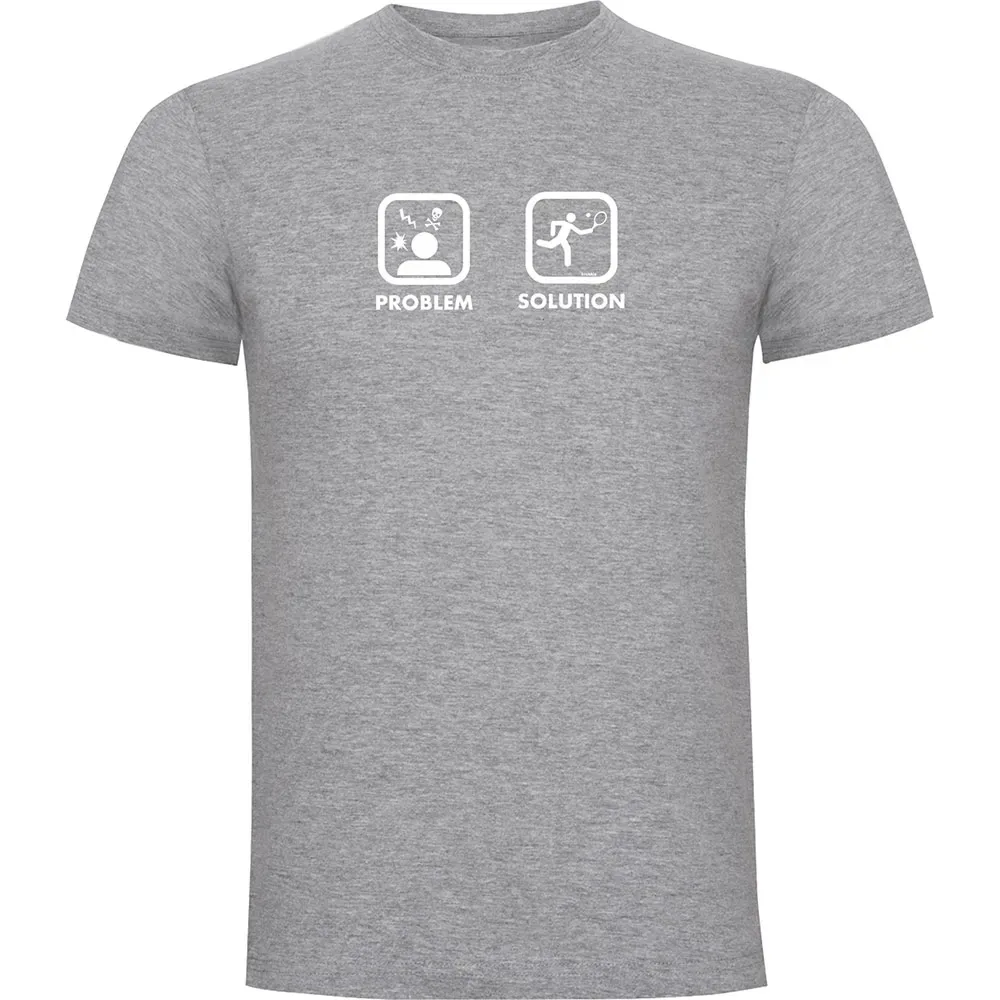 Problem Solution Smash Short Sleeve T-shirt Heather Grey M - Kruskis - FashionsVida