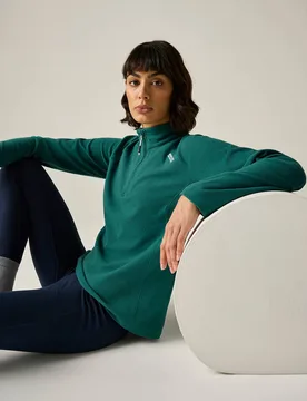 Women's Montes Lightweight Half Zip Fleece Sweatshirt in Teal Size: 8 - Teal - Size: 8 - Regatta - FashionsVida