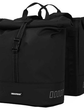 Double roll 38l alforjas bicicleta Negro (UNICA)