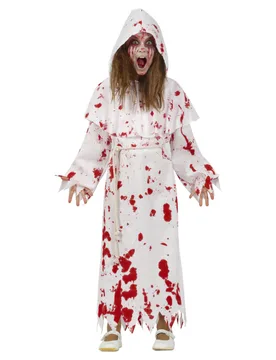 Blutiges Mönchkostüm für Kinder Halloweenkostüm weiss-rot - FIESTAS GUIRCA, S.L. - FashionsVida