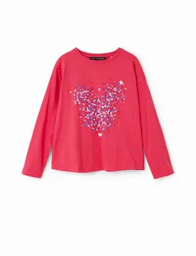 T-shirt cœurs Mickey Mouse RED 11/12 female - Desigual - FashionsVida