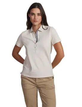 Polo à Manches Courtes Lizzipol Craie / White S
